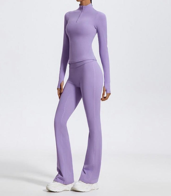 JAYVIA Elevate Flare Pants — Lilac