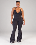 JAYVIA Sculpt Halter Top – Black